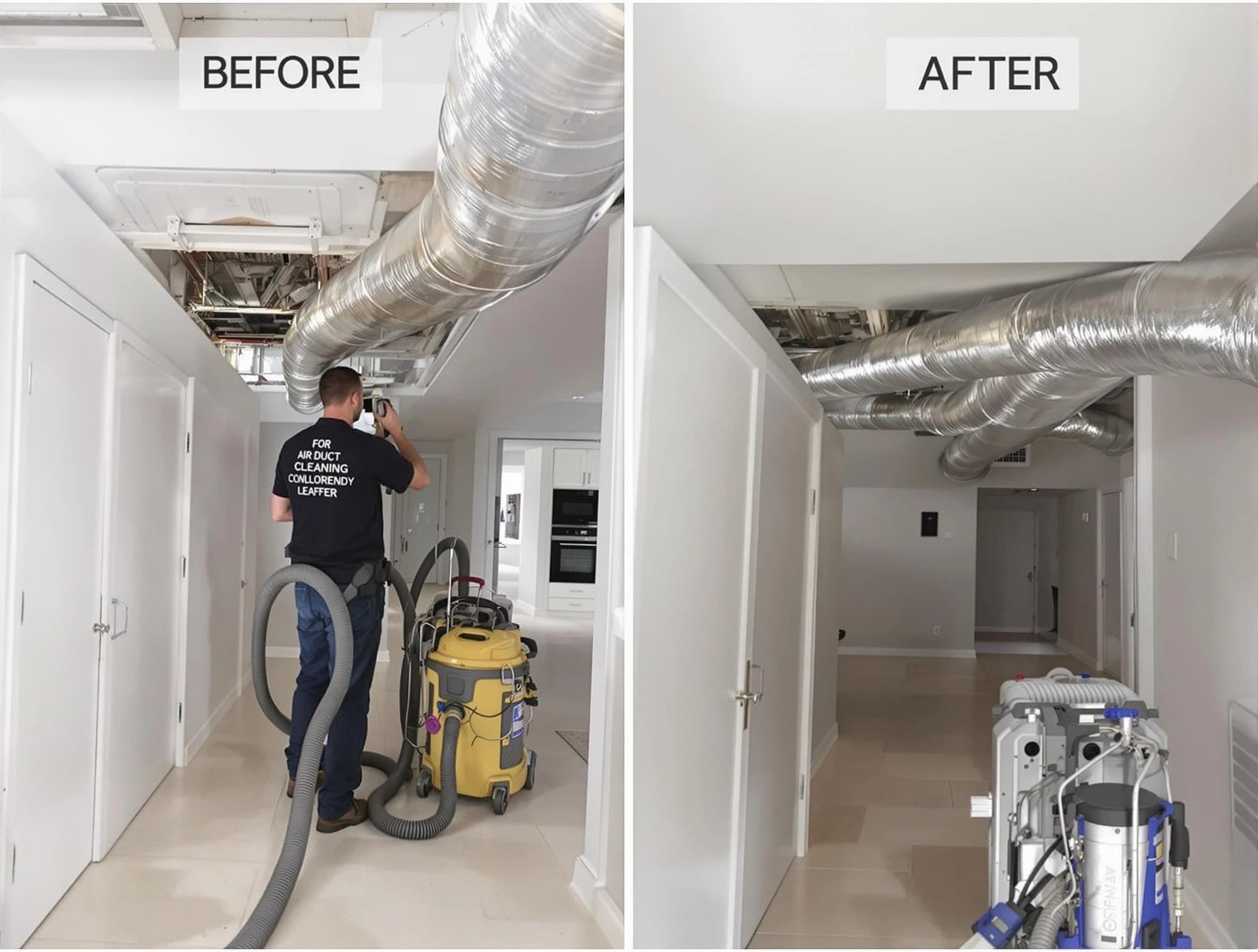 McCandless Air Duct Cleaning professional performing thorough air duct cleaning in McCandless