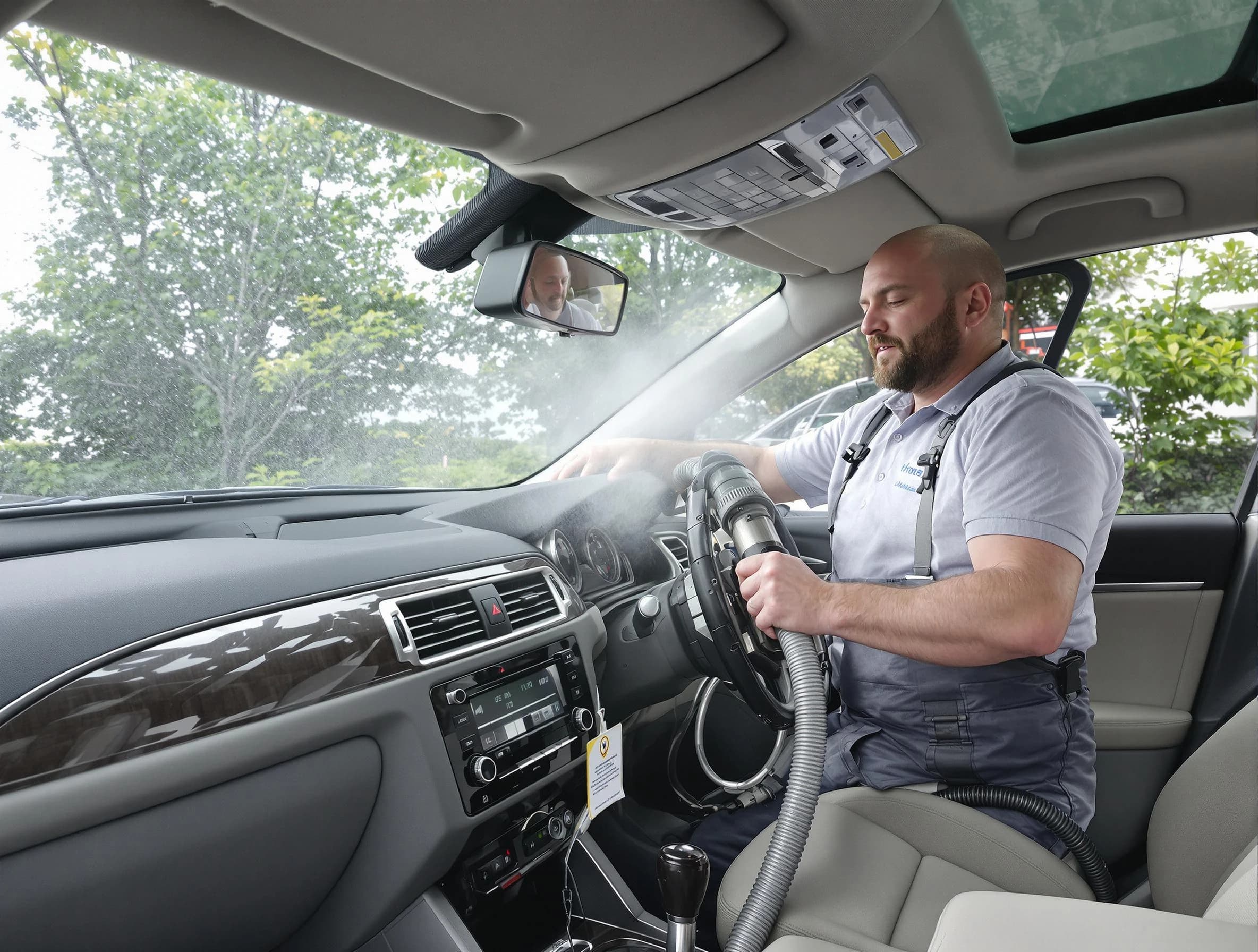 McCandless Air Duct Cleaning specialist performing professional car duct cleaning in McCandless