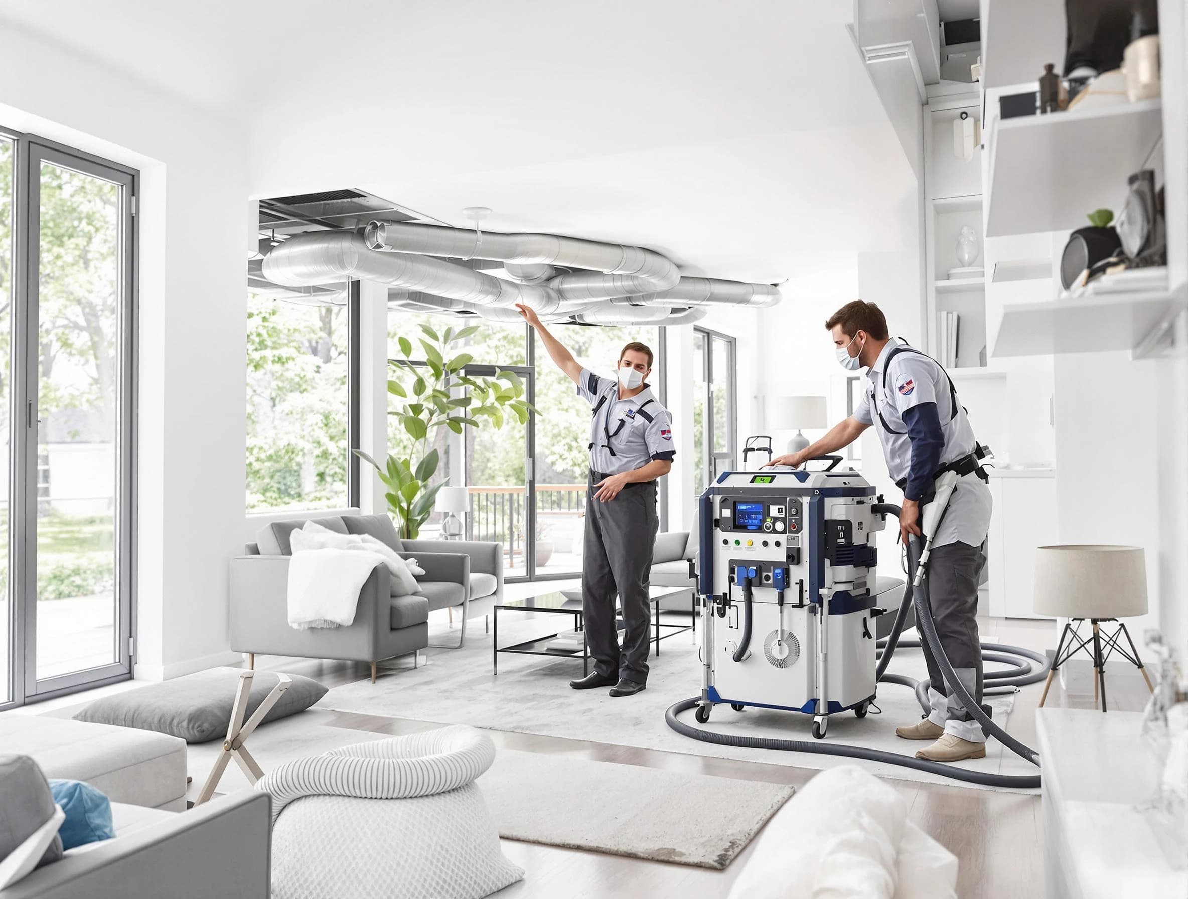 McCandless Air Duct Cleaning professional conducting pure air duct cleaning with state-of-the-art equipment in McCandless