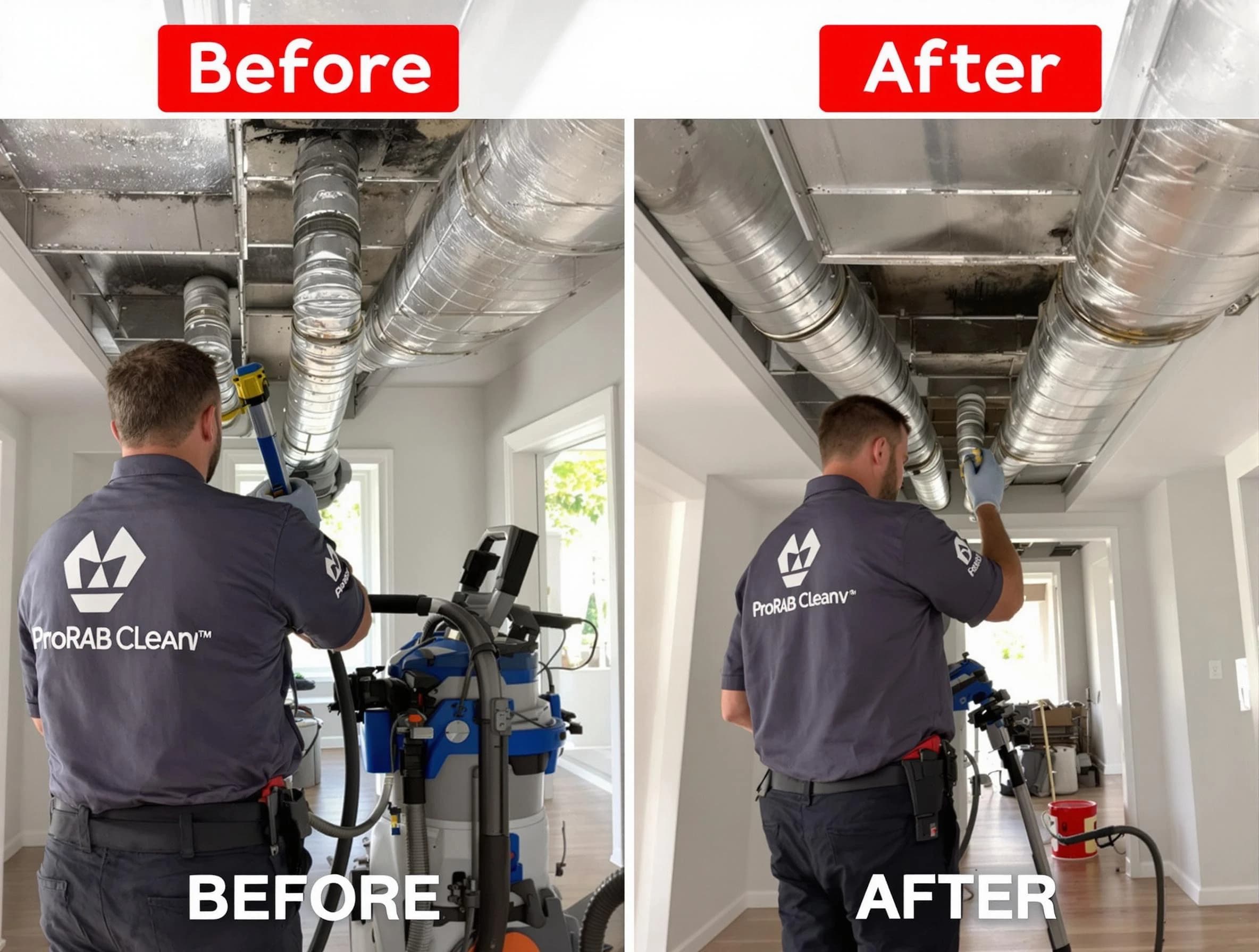 McCandless Air Duct Cleaning expert performing thorough residential duct cleaning in a McCandless home