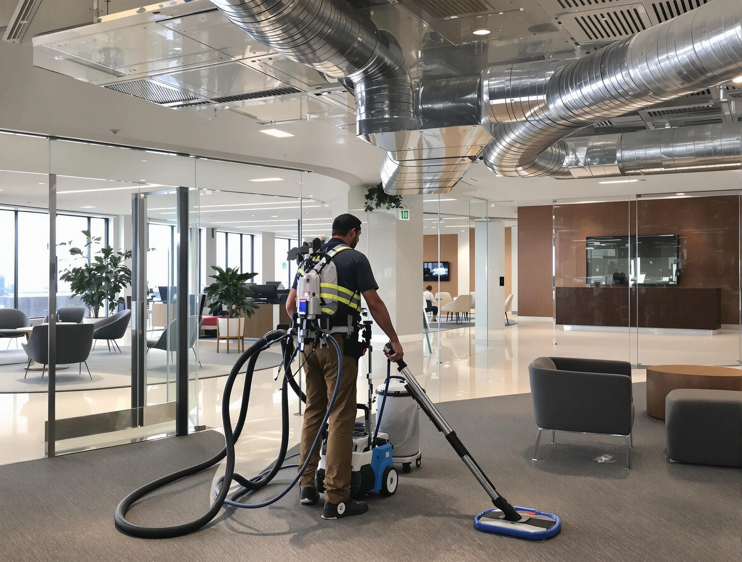 Commercial duct cleaning service by McCandless Air Duct Cleaning in McCandless